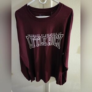 Champion Maroon UALR Long-Sleeve Tee